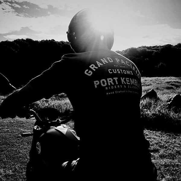 address tee, port kembla, motorcycle rider
