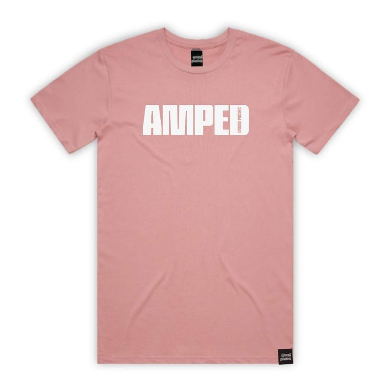 AMPED SKATER TEE in DIRTY  PINK