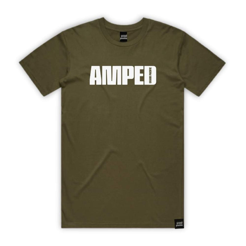 AMPED SKATER TEE in ARMY GREEN